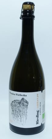 Wino - Polskie Wino musujące Winnica Wieliczka Riesling Szumiący - Polska