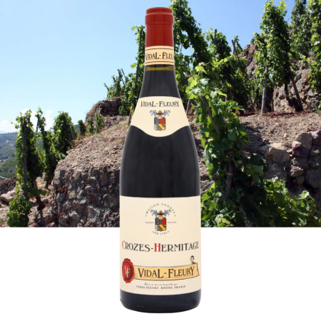 Wino Vidal-Fleury Crozes-Hermitage Rouge - Francja