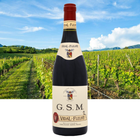 Wino Vidal-Fleury Grenache Syrah Mourvedre - Francja