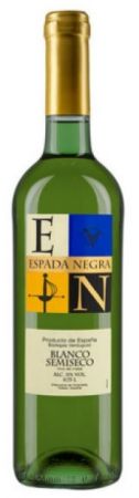 Wino Espada Negra blanco semiseco - Hiszpania