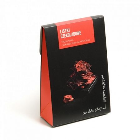 Manufaktura listki czekoladowe z truskawkami 80 g - Polska