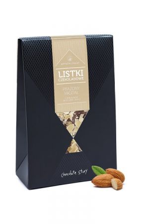 Manufaktura listki czekoladowe migdał 80 g - Polska
