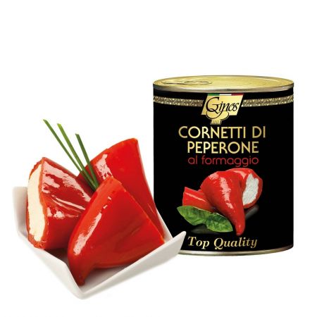 Papryka czerwona nadziewana serem 800g Ginos - Włochy