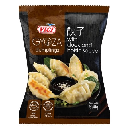 Pierożki gyoza z kaczką i sosem hoisin - Litwa