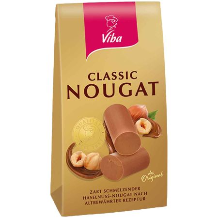 Klasyczny nugat z orzechami laskowymi torebka 100g - Niemcy