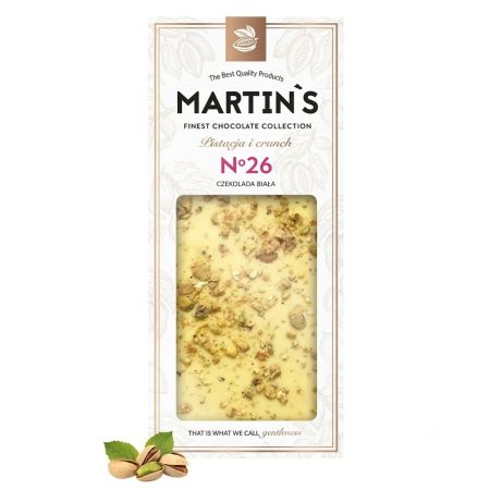 Martins Czekolada biala z pistacjami i crunch - Belgia