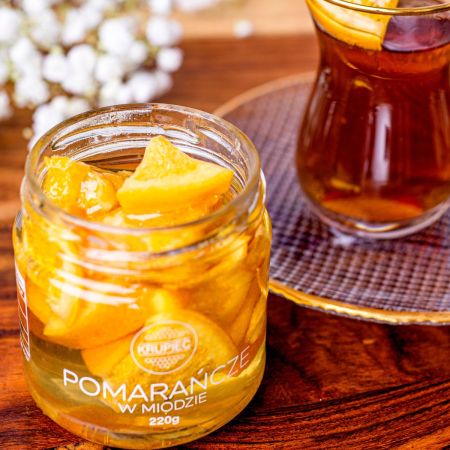 Krupiec pomarańcze w miodzie 220g - Polska