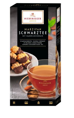 Niederegger herbata marcepanowa czarna - Niemcy